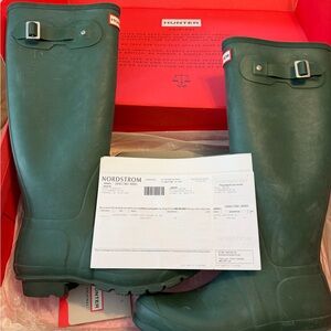 Hunter Forest Green Waterproof Boots